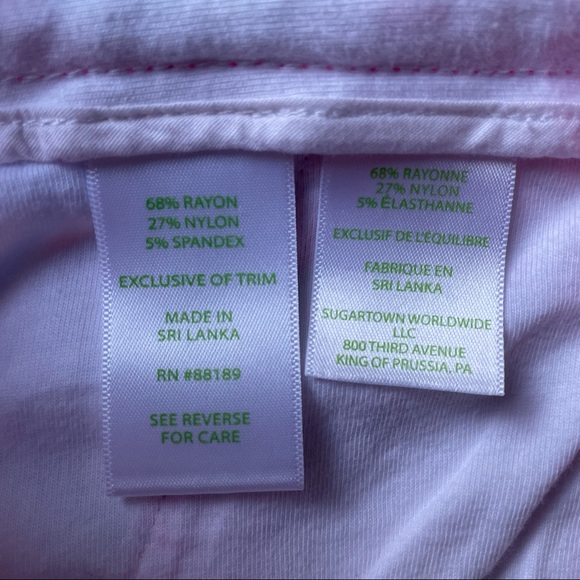 Lilly Pulitzer Callahan Knit Short 5” Casual Stretch Multicolor Pink Size 00 - Picture 6 of 8